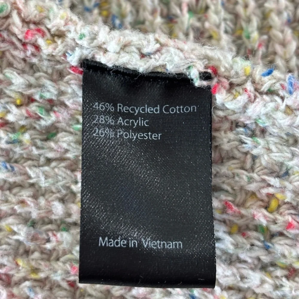 Wellen Headlands Crewneck Sweater Color: Funfetti Recycled Cotton Small S